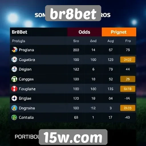Comparação de odds entre br8bet e concorrentes